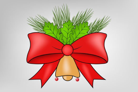 Christmas Bow Vector Sublimation for Branding and Marketing