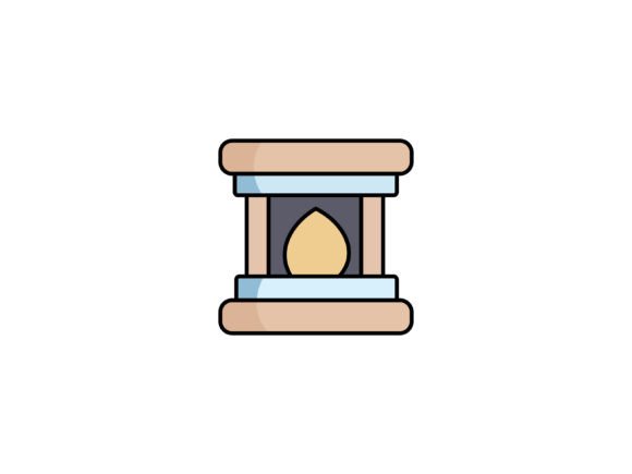 Christmas Fireplace Illustrations for Handmade Creations