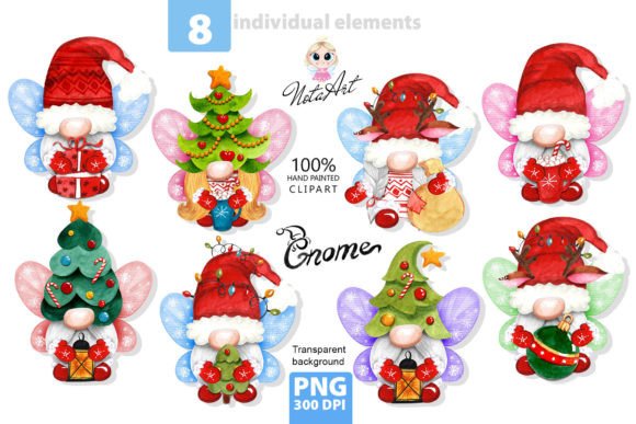 Christmas Gnomes Butterflies Png Scandi Review
