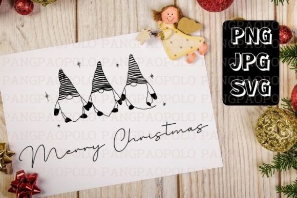 Christmas Gnomes SVG for Festive Branding and Packaging