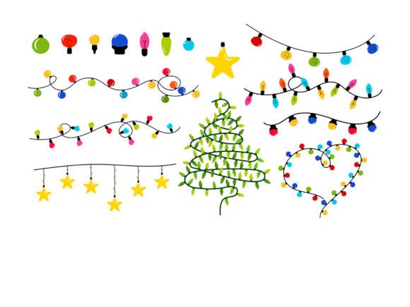 Christmas Lights Bundle SVG for Creative Design Projects