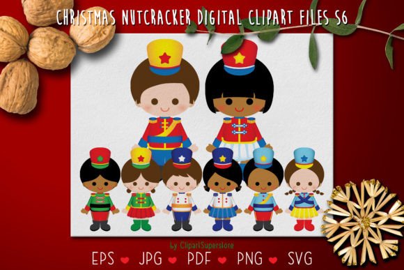 Christmas Nutcracker SVG PNG Clipart for Illustrations