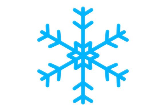 Christmas Snowflake Art for Local Business Branding