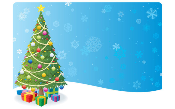 Christmas Tree Background 1 Illustrations for Digital Products
