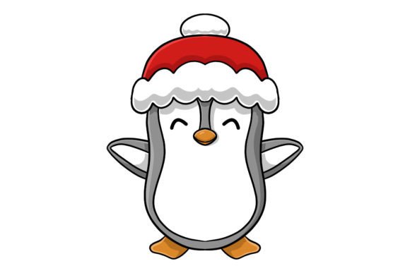 Cute Christmas Happy Penguin Character Illustration Review
