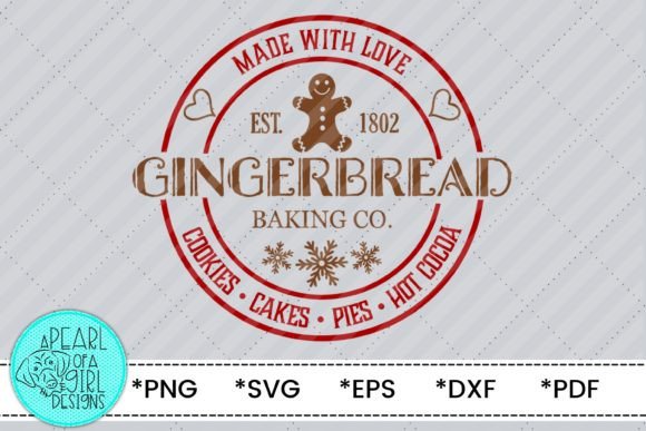 Gingerbread Baking Co. Christmas SVG Illustrations