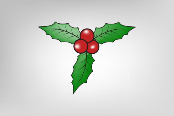Holly Berry Christmas Theme Vector Illustrations