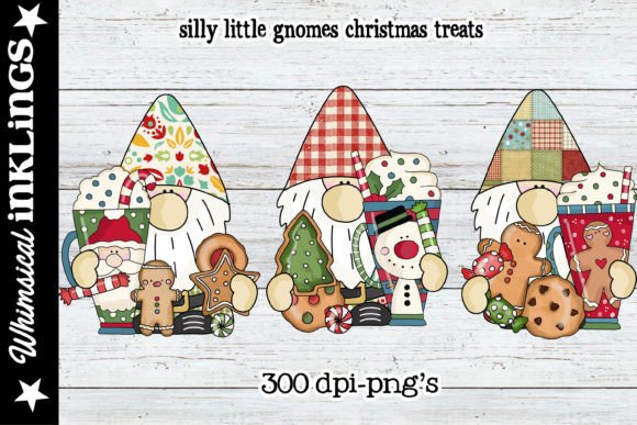 Silly Little Gnomes Christmas Treats Illustrations