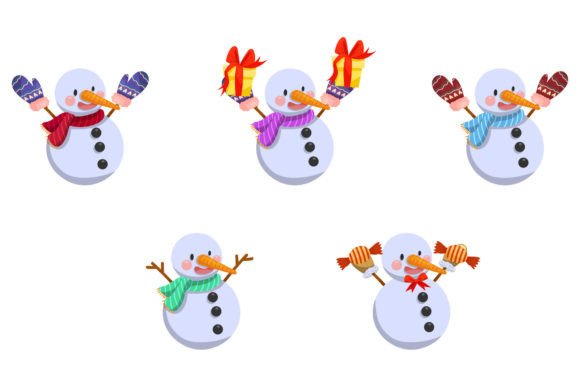 Snowman with Christmas Scarf Illustration Review