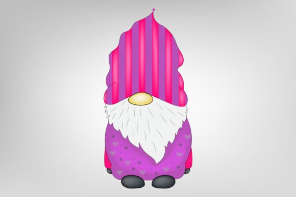 Watercolor Christmas Gnome Vector Illustration