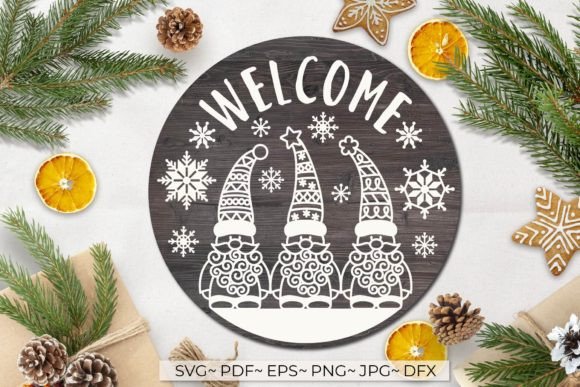Welcome Christmas Door Sign Svg Review